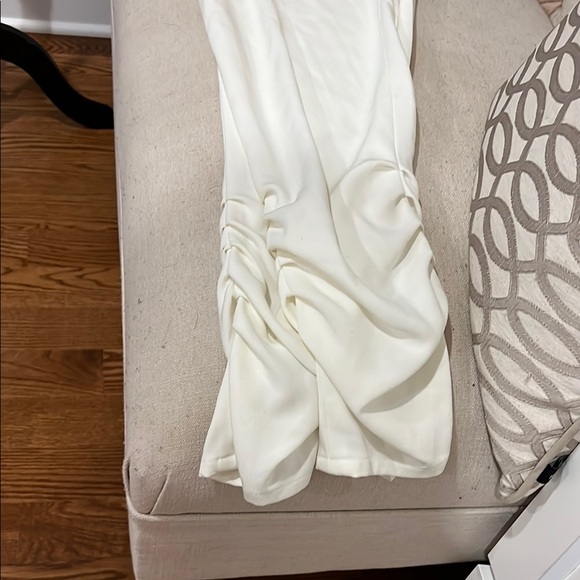 White Drawstring Pants - Picture 3 of 4
